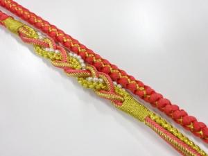 未使用品　正絹　振袖用　手組帯締め